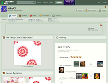 Tablet Screenshot of mikexs.deviantart.com