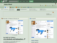 Tablet Screenshot of italian-pitbull.deviantart.com