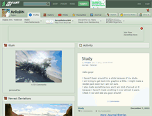 Tablet Screenshot of mrrobin.deviantart.com