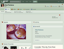 Tablet Screenshot of ellenthegene.deviantart.com