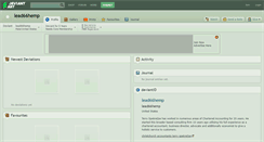 Desktop Screenshot of lead66hemp.deviantart.com