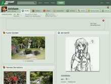 Tablet Screenshot of aoixkaze.deviantart.com