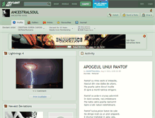 Tablet Screenshot of ancestralsoul.deviantart.com