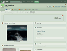 Tablet Screenshot of marchviolets.deviantart.com