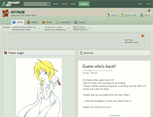 Tablet Screenshot of my-page.deviantart.com