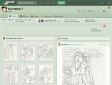 Tablet Screenshot of marinasea17.deviantart.com