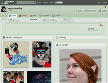 Tablet Screenshot of k-a-m-a-r-i-a.deviantart.com