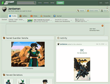 Tablet Screenshot of jambaman.deviantart.com