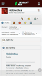 Mobile Screenshot of hololedica.deviantart.com