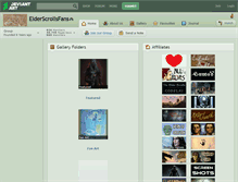Tablet Screenshot of elderscrollsfans.deviantart.com