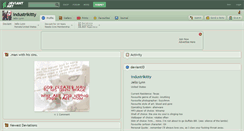 Desktop Screenshot of industrikitty.deviantart.com