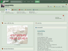 Tablet Screenshot of industrikitty.deviantart.com