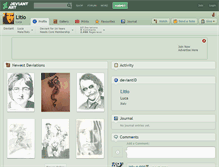 Tablet Screenshot of litio.deviantart.com
