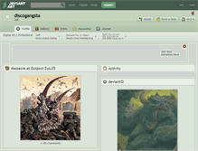 Tablet Screenshot of discogangsta.deviantart.com