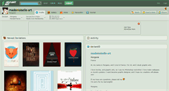 Desktop Screenshot of mademoiselle-art.deviantart.com