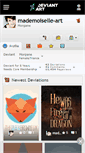 Mobile Screenshot of mademoiselle-art.deviantart.com