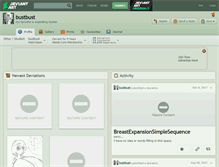 Tablet Screenshot of bustbust.deviantart.com