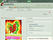 Tablet Screenshot of pokelegendsclub.deviantart.com