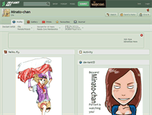 Tablet Screenshot of minato-chan.deviantart.com