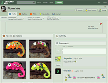 Tablet Screenshot of flowerinka.deviantart.com
