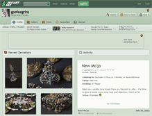 Tablet Screenshot of goofeegrins.deviantart.com