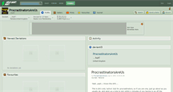 Desktop Screenshot of procrastinatorsareus.deviantart.com
