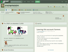 Tablet Screenshot of amazingadoptablez.deviantart.com