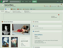 Tablet Screenshot of kaoruxhikaru.deviantart.com
