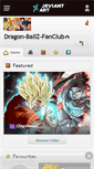 Mobile Screenshot of dragon-ballz-fanclub.deviantart.com