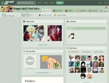 Tablet Screenshot of dragon-ballz-fanclub.deviantart.com
