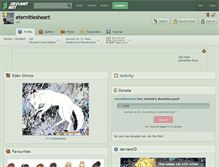 Tablet Screenshot of eternitiesheart.deviantart.com