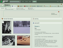 Tablet Screenshot of deeee-x.deviantart.com