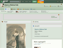 Tablet Screenshot of heero-x-relena-club.deviantart.com