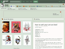 Tablet Screenshot of kreld.deviantart.com