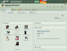 Tablet Screenshot of hiddenmeadowfarms.deviantart.com