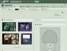 Tablet Screenshot of defect303.deviantart.com