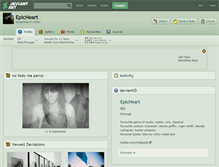 Tablet Screenshot of epicheart.deviantart.com