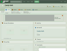 Tablet Screenshot of candy-goth.deviantart.com