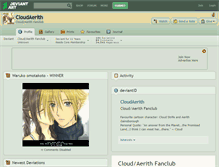 Tablet Screenshot of cloudaerith.deviantart.com