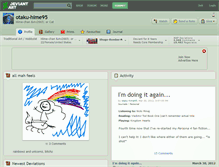 Tablet Screenshot of otaku-hime95.deviantart.com