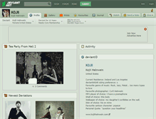 Tablet Screenshot of k0jii.deviantart.com