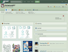 Tablet Screenshot of komamura007.deviantart.com