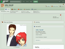 Tablet Screenshot of neko--kawaii.deviantart.com