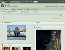 Tablet Screenshot of cetnik.deviantart.com