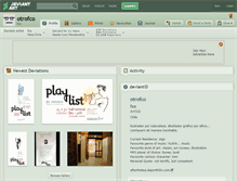 Tablet Screenshot of otrofco.deviantart.com