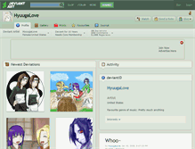 Tablet Screenshot of hyuugalove.deviantart.com