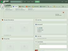 Tablet Screenshot of l-arielle.deviantart.com