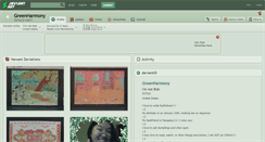 Desktop Screenshot of greenharmony.deviantart.com