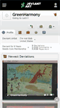 Mobile Screenshot of greenharmony.deviantart.com