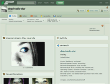 Tablet Screenshot of dead-radio-star.deviantart.com